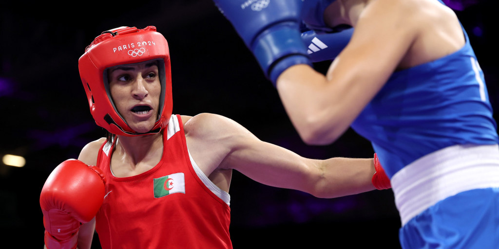 Boxer previously barred from women’s events wins first Paris Olympics fight