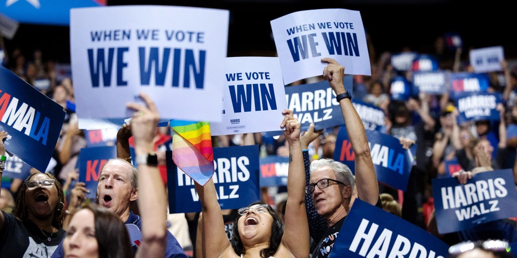 Harris' campaign is transforming big crowds into volunteers on the ground in key swing states