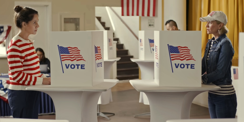 Political ad ignites conservative anger over women possibly hiding their votes from their husbands