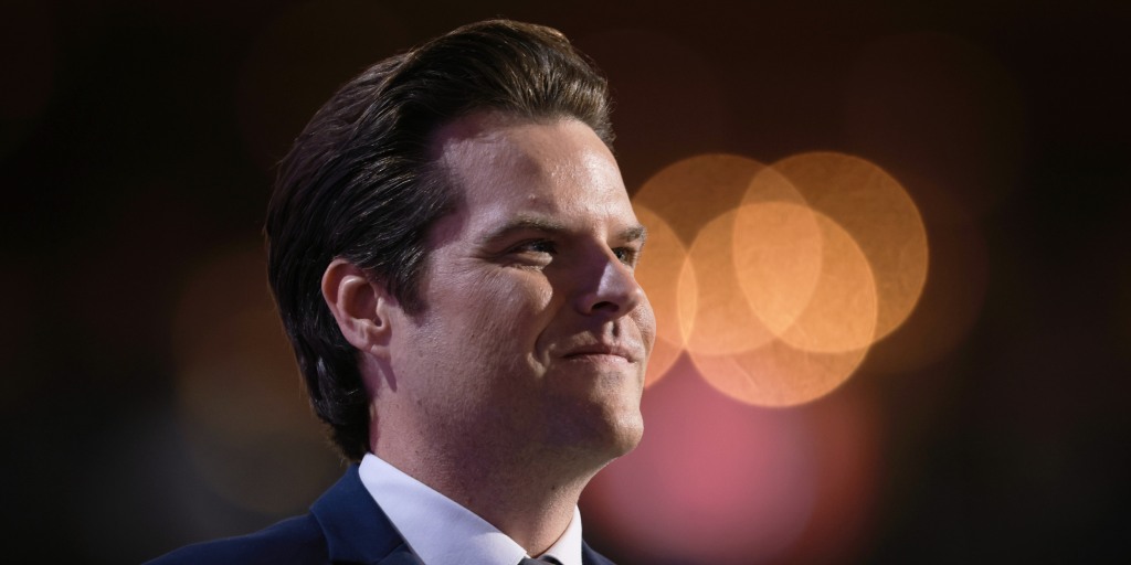 Matt Gaetz is now giving pep talks and holiday wishes on Cameo