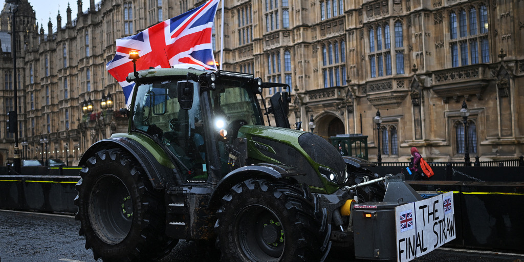 Rural uprising over British tax change that critics say will hammer family farms