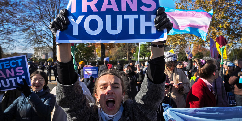 Trans people traveled to the Supreme Court from across the U.S. to hear historic case