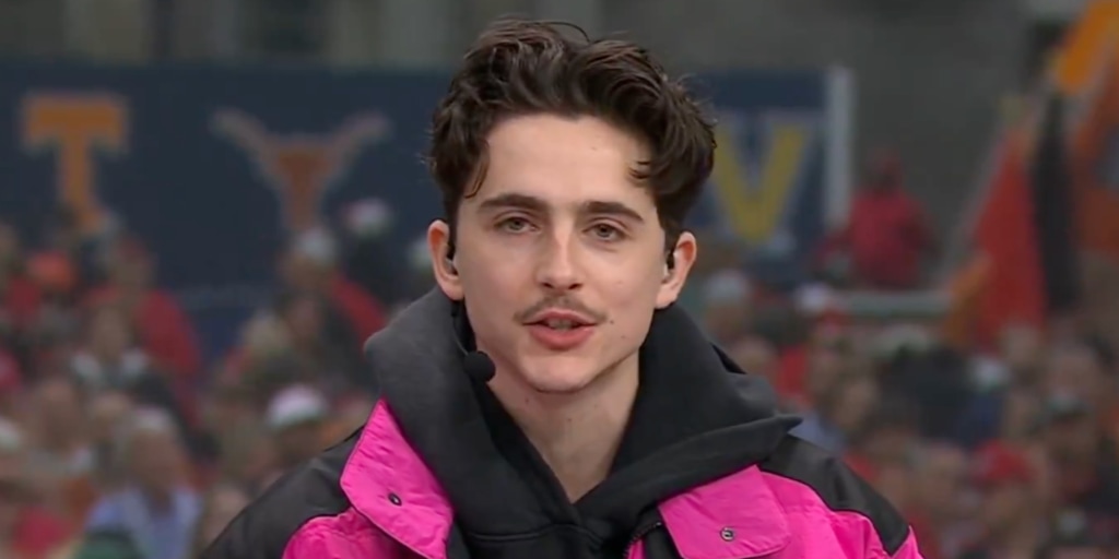 Timothée Chalamet's new flex: college football analyst