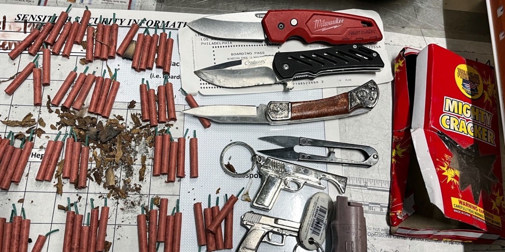 TSA finds 'surprising number of prohibited items' in woman's bag