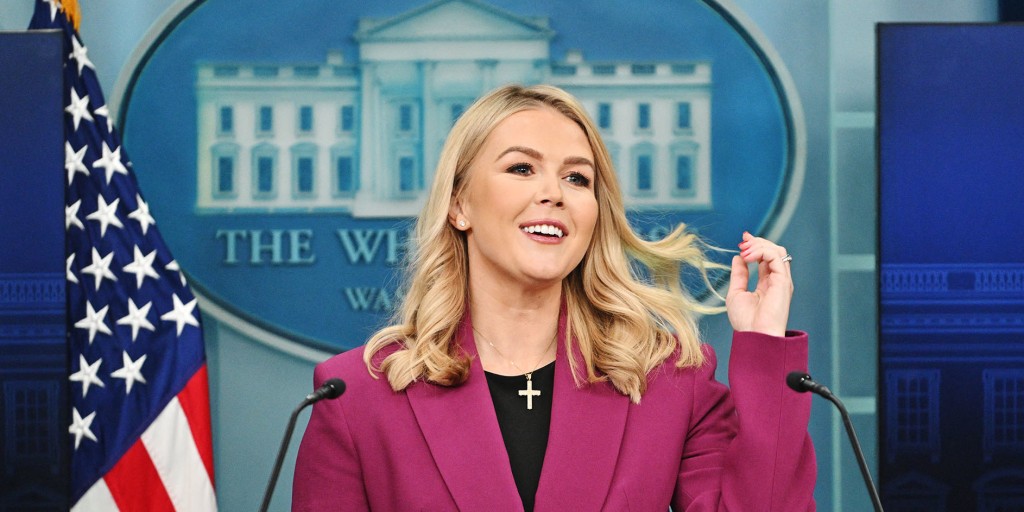 White House press secretary Karoline Leavitt offers unfortunate advice on  Trump's spending freeze