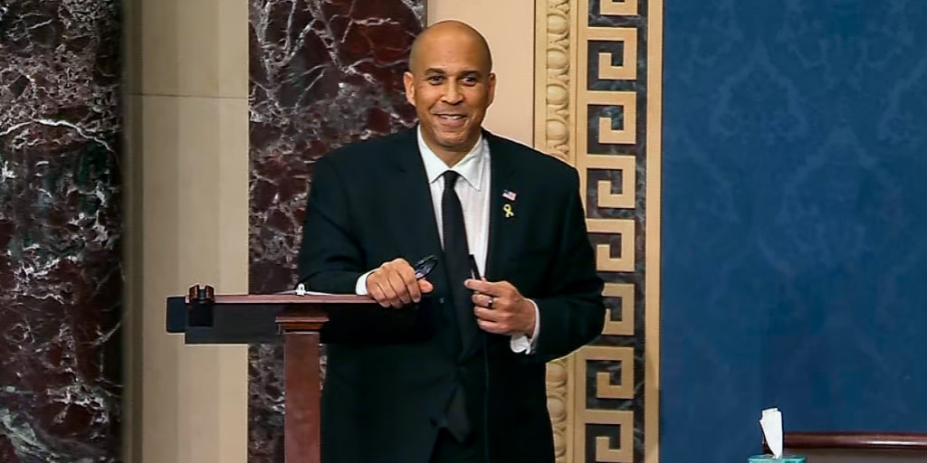 Cory Booker broke a record — and new ground for the Democrats