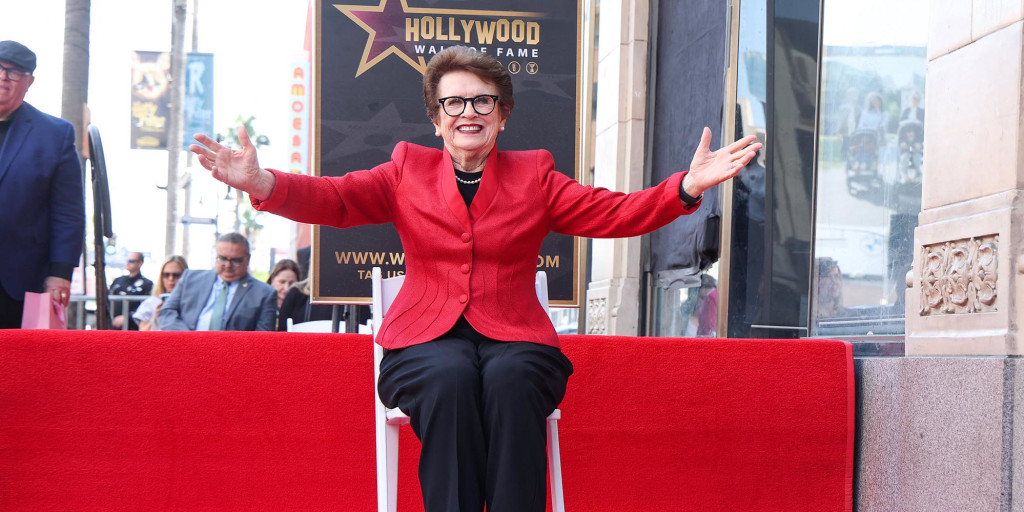 Iconic sportswoman and activist Billie Jean King honored with Hollywood star