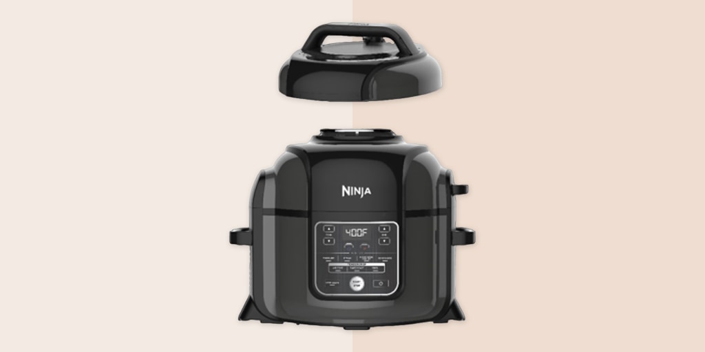 Ninja Foodi Pressure Cooker Lid Replacement - Fits OP100, OP300, OP301, OP302, OP305, OP401 (111FY300-Gray)