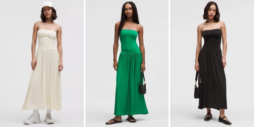 lululemon flowy dress lululemon 2-in-1 Maxi Dress - Size XXXS