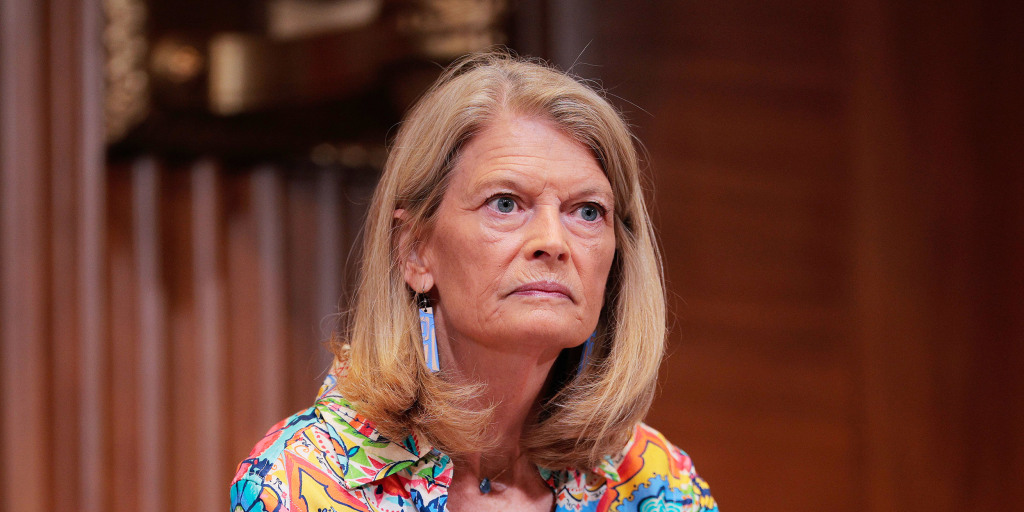 Lisa Murkowski pauses to explain to her party that ‘states’ rights’ don’t mean ‘whatever Trump wants today.’ Confusion ensues.