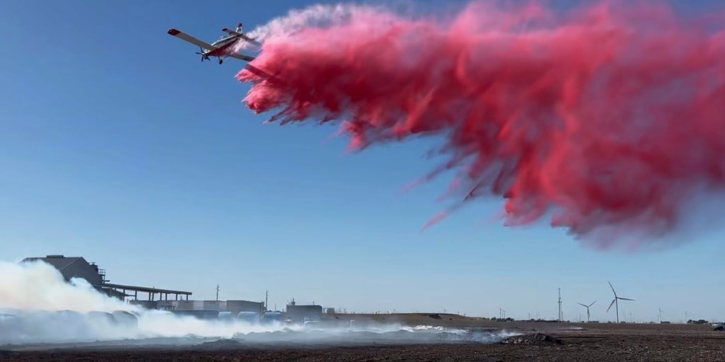 Residents of rural community in southern Texas ordered to evacuate as firefighters battle blaze