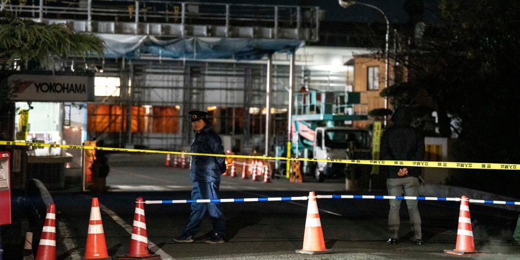 At least 15 injured in a knife and chemical attack at a factory in