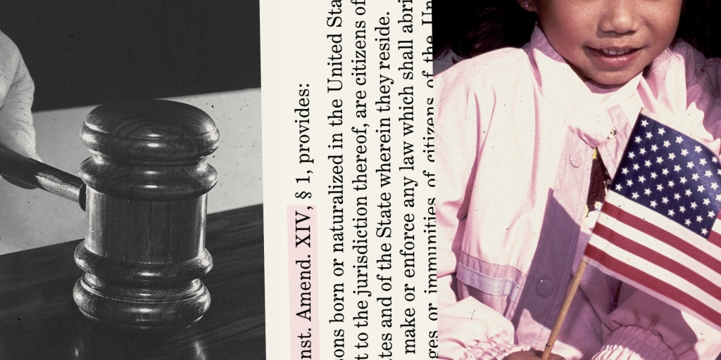 The Supreme Court, preparing to decide whether the 14th Amendment still counts or if we’re just doing vibes and 1884 case law now.