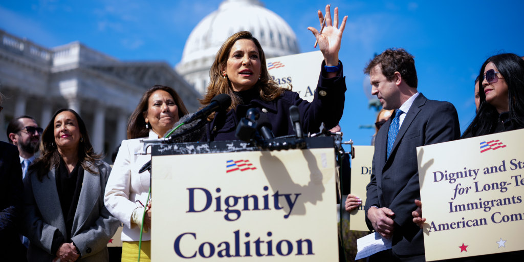 Ayanna Pressley, seen here committing the unforgivable Washington sin of trying to keep people alive instead of feeding them into Trump’s deportation machine.