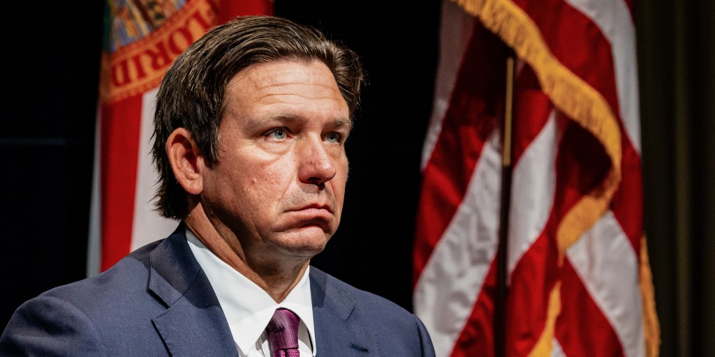 Ron DeSantis studies a map of Florida, trying to decide which voters to make disappear without leaving too many constitutional fingerprints.