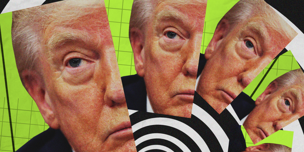Trump peers out at the media ecosystem he broke, confused that a decade of screaming "hoax" has produced a country that thinks everything, including him, is a hoax.
