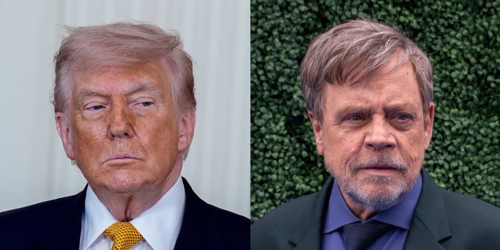 Luke Skywalker stands accused of radicalizing the galaxy by sharing a cursed AI JPEG of Emperor Palpatr— sorry, President Trump’s tombstone.