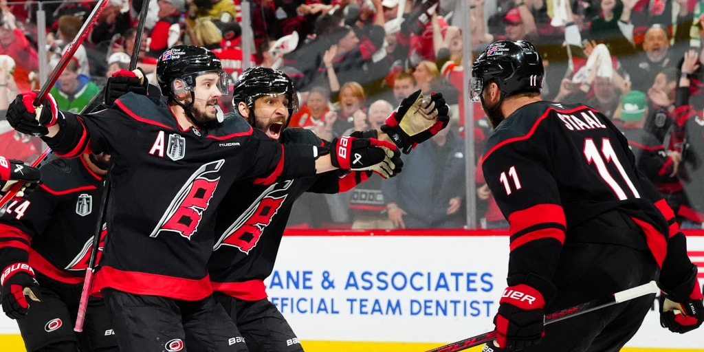 From The Sports Desk: Carolina storms back to beat Vegas, even Stanley Cup Final