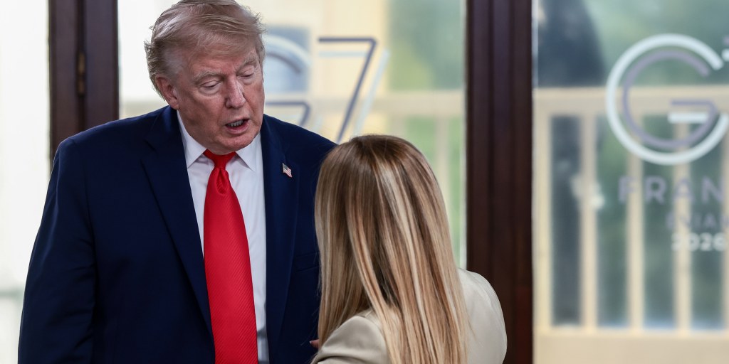 Trump ‘totally fabricated’ claim she begged him for a photo, Italy’s Giorgia Meloni says