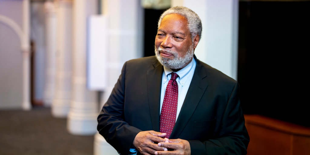 Lonnie Bunch at the 'American Aspirations' exhibit, shortly before the administration decided America should aspire to less history and more propaganda.