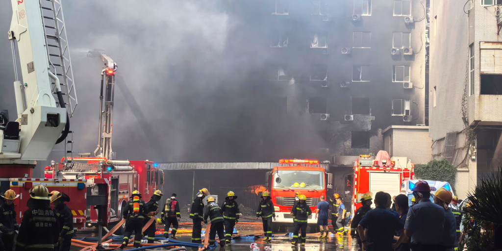 ‘Major casualties’ after fire at shoe factory in China