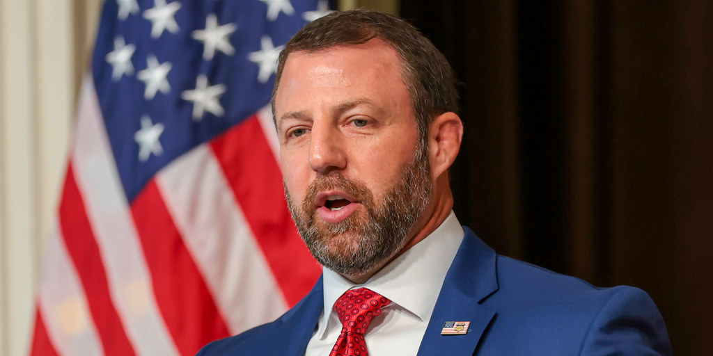 Markwayne Mullin explains that the way to protect free and fair elections is to ignore court orders, terrify election officials, and hope nobody notices the evidence never shows up.