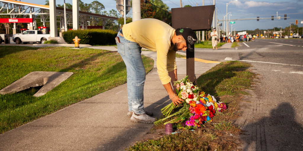 A man who was struck and killed by a tractor trailer in Florida after running from federal immigration officers was vacationing in the U.S. and had a tourist vi