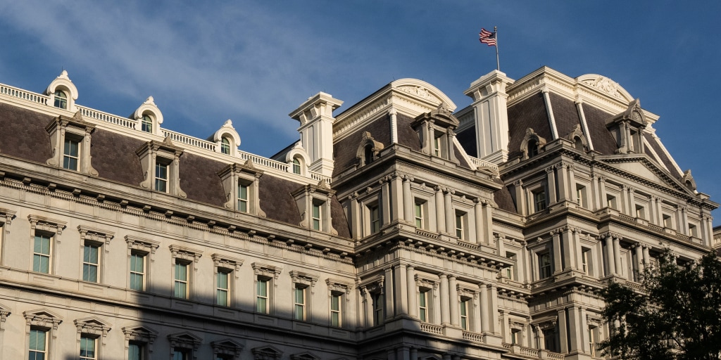Opponents of a Trump administration plan to paint the Eisenhower Executive Office Building tell NBC News they are seeking an injunction in federal court to stop