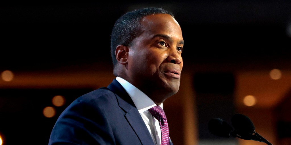John James celebrates his primary win, presumably thanking the voters, but mostly thanking the guy who tried to overturn Michigan’s last inconvenient election result.