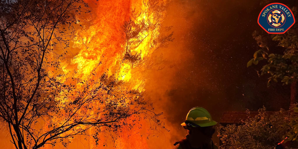 Wildfires burning in the Spokane, Washington, region continue burning, destroying more than 600 structures and forcing tens of thousands of people to evacuate. 