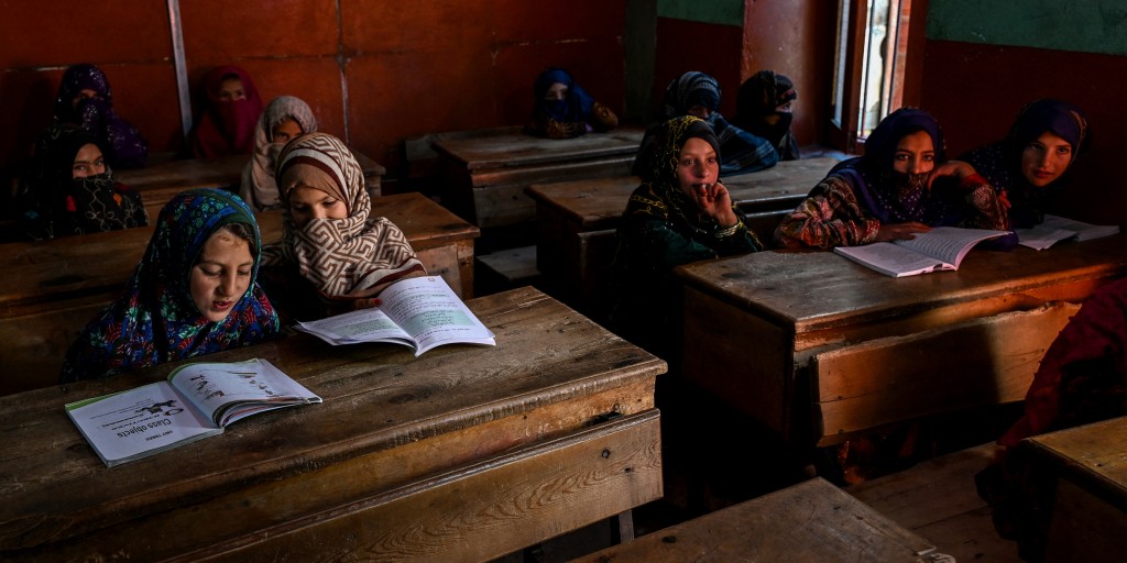 An estimated 2.4 million Afghan girls remain excluded from secondary education five years after the Taliban took over the country, a U.N. agency said Tuesday, r