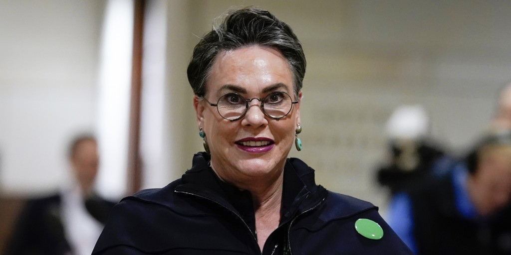 Harriet Hageman celebrates her victory, having successfully proven that in today’s GOP, the fastest path to the Senate is helping erase the memory of anyone who took Jan. 6 seriously.