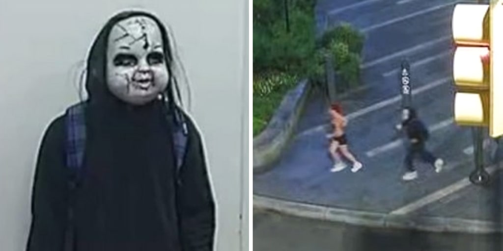 A man alleged to have been seen in Philadelphia wearing a creepy, Chucky-style mask and harassing people there was arrested in Las Vegas, authorities in the des