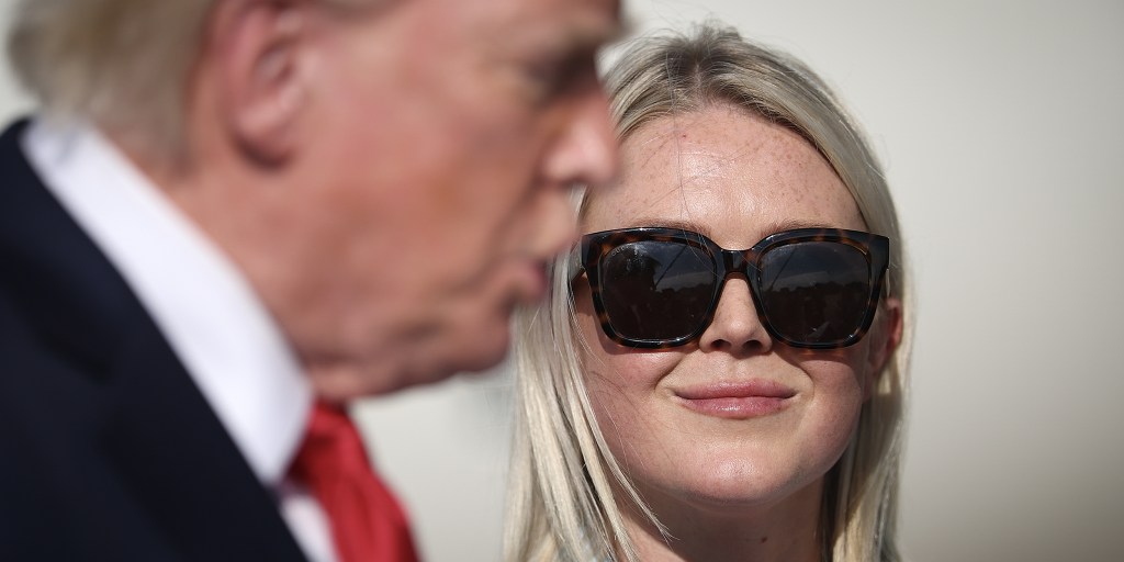 Karoline Leavitt, fresh off government payroll, warms up for her new role translating billionaire money into patriotic-sounding press releases.