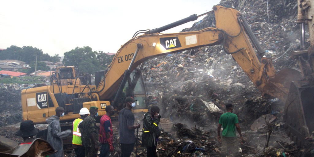 A mountainous heap of refuse collapses at the largest landfill in Guinea’s capital of Conakry, killing 30 people, according to the central government. <https://