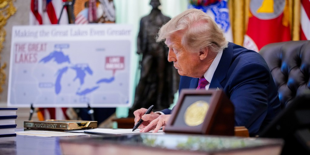 NEW: President Trump signs executive order to rename Lake Ontario as 