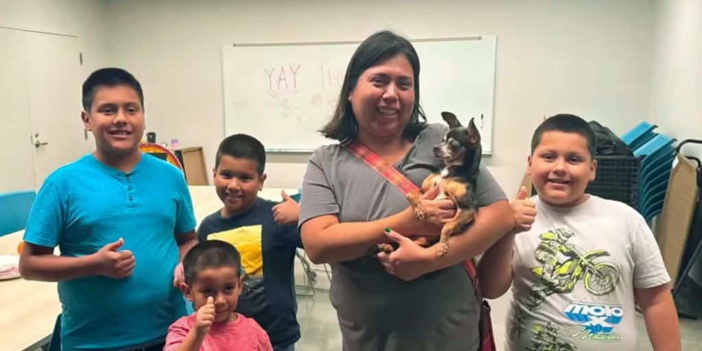 It’s a story straight out of Hollywood: A woman has been reunited with her dog after a staggering 12 years apart. <https://t.co/ujtaiCwvad>
 [↧](https://t.co/uj