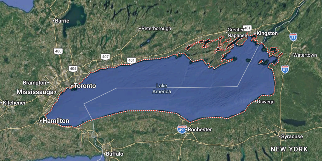 Google Maps has changed the name of Lake Ontario to “Lake America” for U.S. users to reflect President Trump’s executive order renaming the lake, according to a