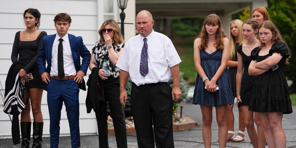 A Pennsylvania police officer who fatally shot a 22-year-old college student, who had ended up at the wrong house late at night and was waiting for friends to p