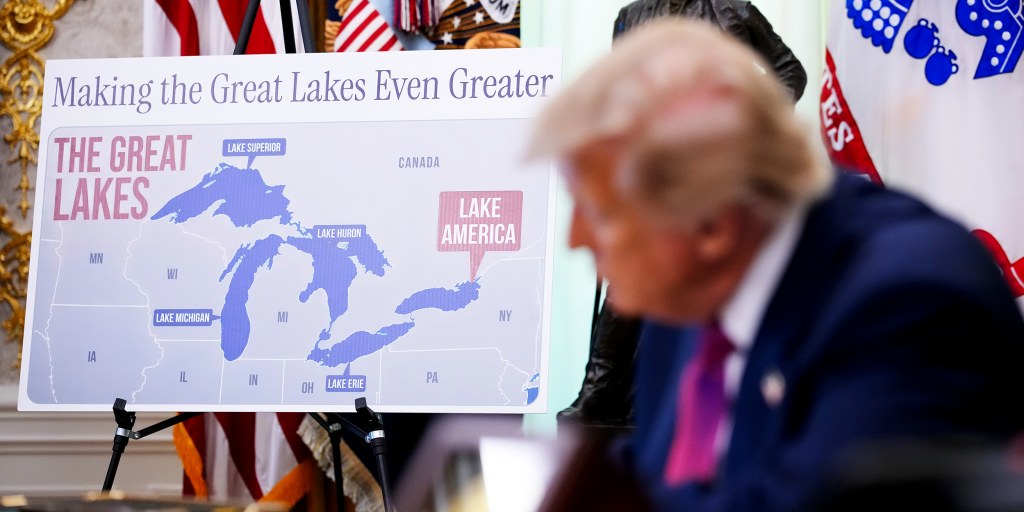 Apple changes the name of Lake Ontario to “Lake America” on the web version of its Apple Maps following U.S. President Trump’s executive order renaming the lake