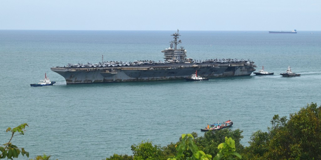 About 5,000 U.S. sailors and Marines are stopping in the resort city of Pattaya for a “rest and relaxation” break as they return home from a record-setting depl