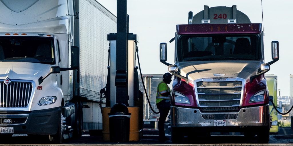 BREAKING: Diesel hits a record $6 per gallon, an ominous mark of the Iran war that will drive prices higher for groceries and other essentials.