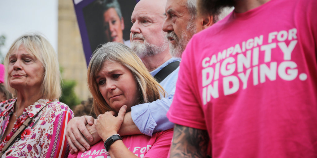 U.K. lawmakers vote down legislation to allow terminally ill adults in England and Wales to choose to end their lives.