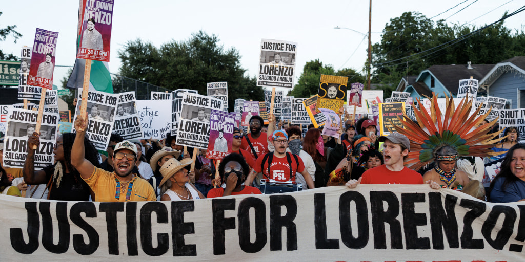 Lorenzo Salgado Araujo was shot and killed on his way to work by ICE agents, who said he used his vehicle as a weapon. His death has fueled hurt and anger among Houston-area Latinos. More than three dozen tell NBC News about how they feel under President Trump