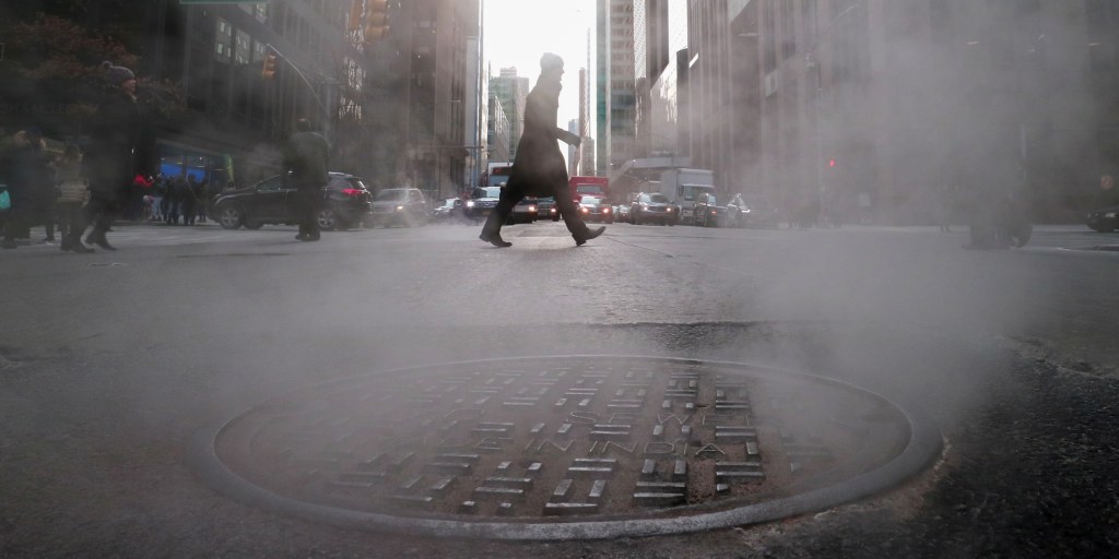 Security cameras near a New York City hotel where Israeli Prime Minister Benjamin Netanyahu was planning to stay captures three men emerging from sewers before dawn, police say.