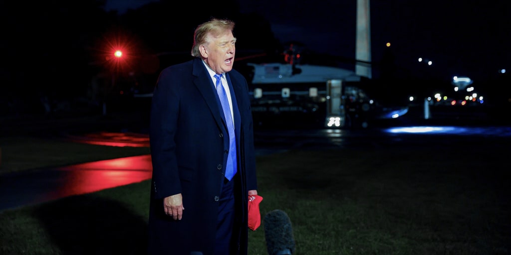 The Trump administration put out a new ad this weekend as part of its “PSA” campaign, this time showing President Trump walking down a hallway as he asks people to join him in his fight to “expel the warmongers from our government.”