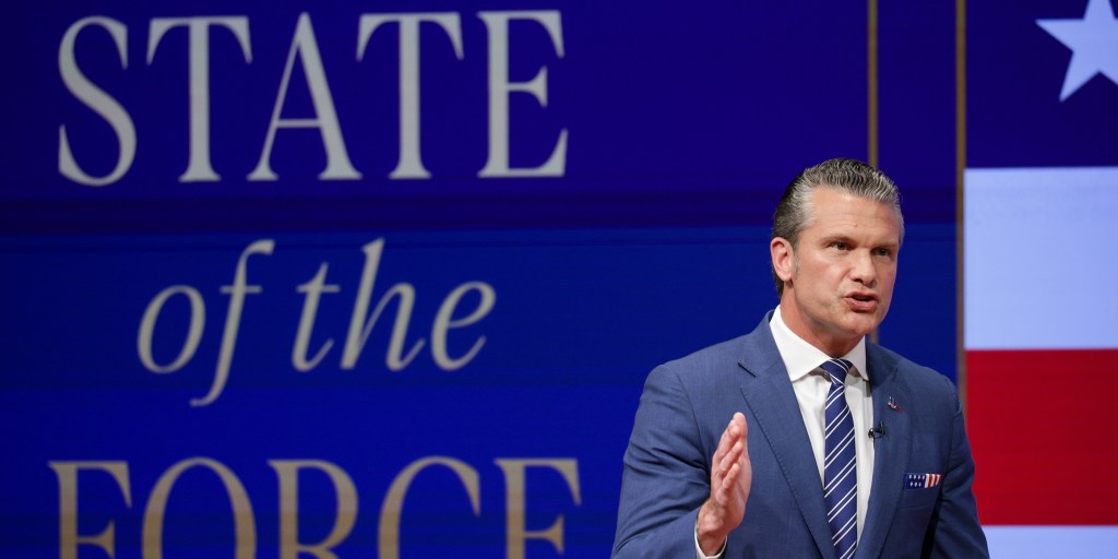 Defense Secretary Pete Hegseth announces some major changes to the U.S. military in what he called his “State of the Force” address, including establishing a new drone command and cutting 20% of the nation’s generals and admirals.
