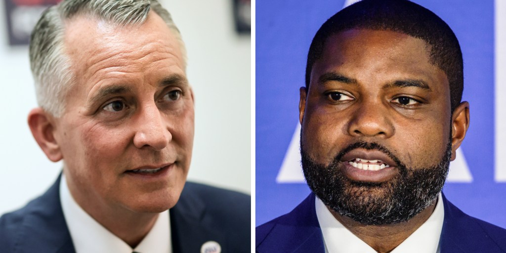 Republican Byron Donalds holds a 7-percentage-point advantage over Democrat David Jolly in the Florida governor’s race, according to a new NBC South Florida/Telemundo Station Group poll.