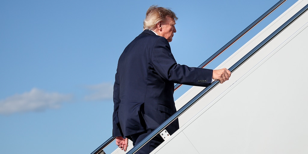 The White House prohibits Politico from traveling on Air Force One with President Trump as he heads to Nebraska for a campaign rally.