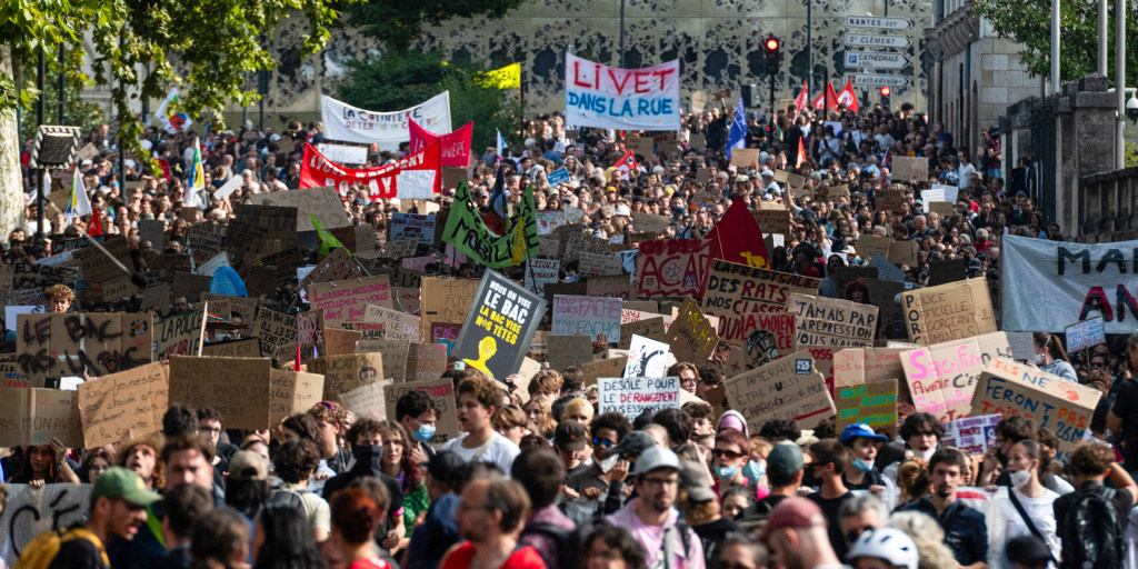 Authorities began shutting schools last week in a bid to take some steam out of the demonstrations that began at a high school in the Paris region in mid-September and have grown into a nationwide movement.